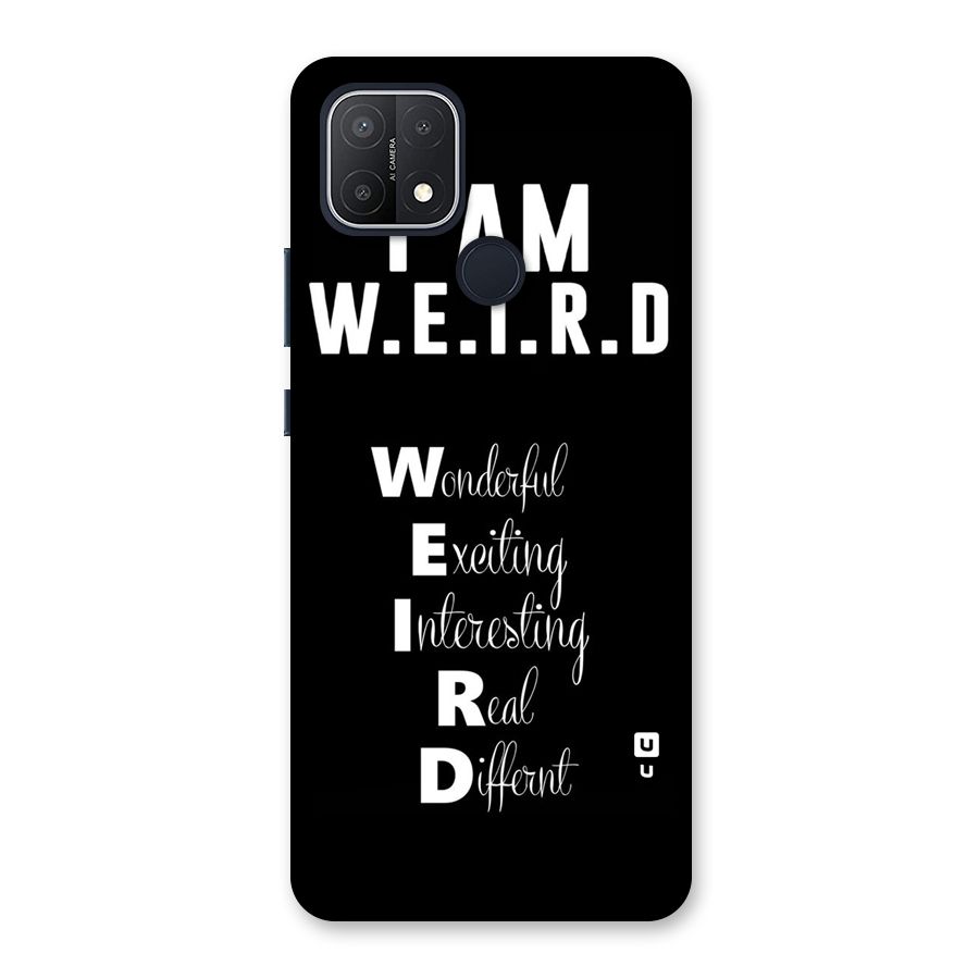 Weird Me Back Case for Oppo A15