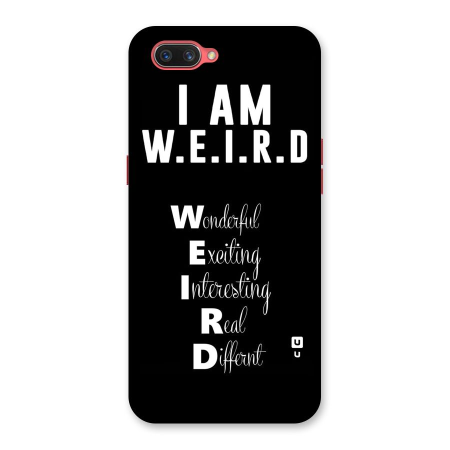 Weird Me Back Case for Oppo A3s