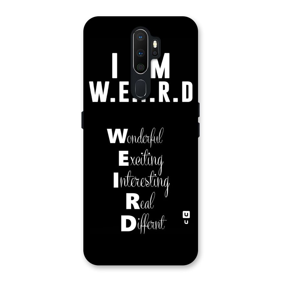 Weird Me Back Case for Oppo A5 (2020)
