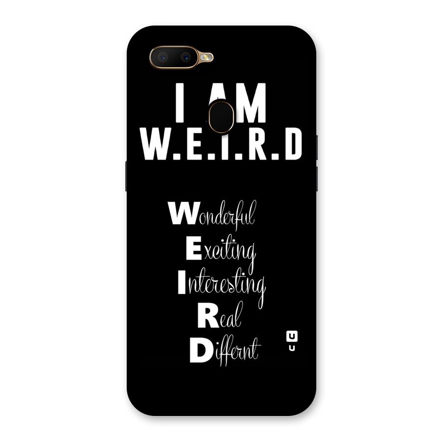 Weird Me Back Case for Oppo A5s