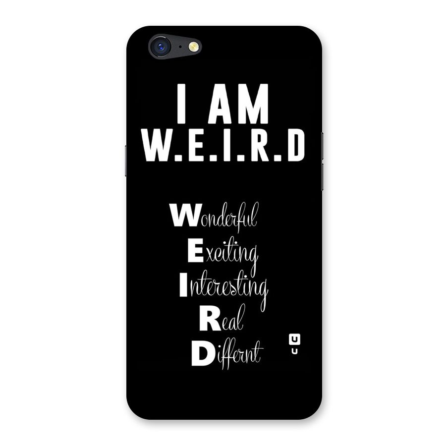 Weird Me Back Case for Oppo A71