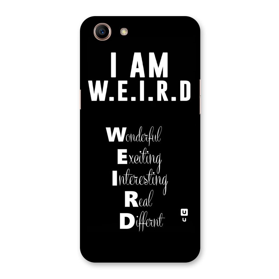 Weird Me Back Case for Oppo A83 (2018)