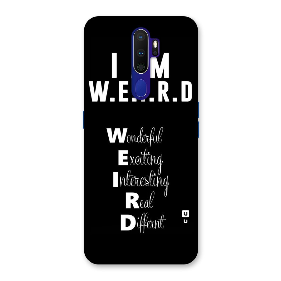 Weird Me Back Case for Oppo A9 (2020)