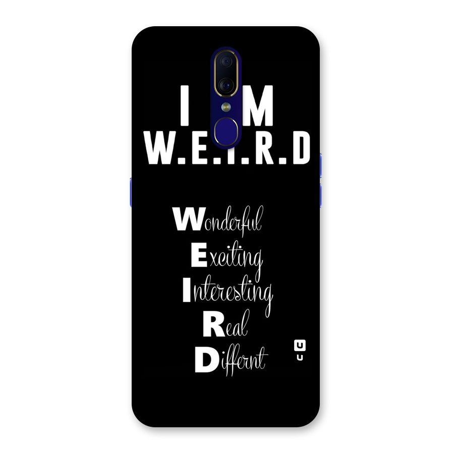 Weird Me Back Case for Oppo F11