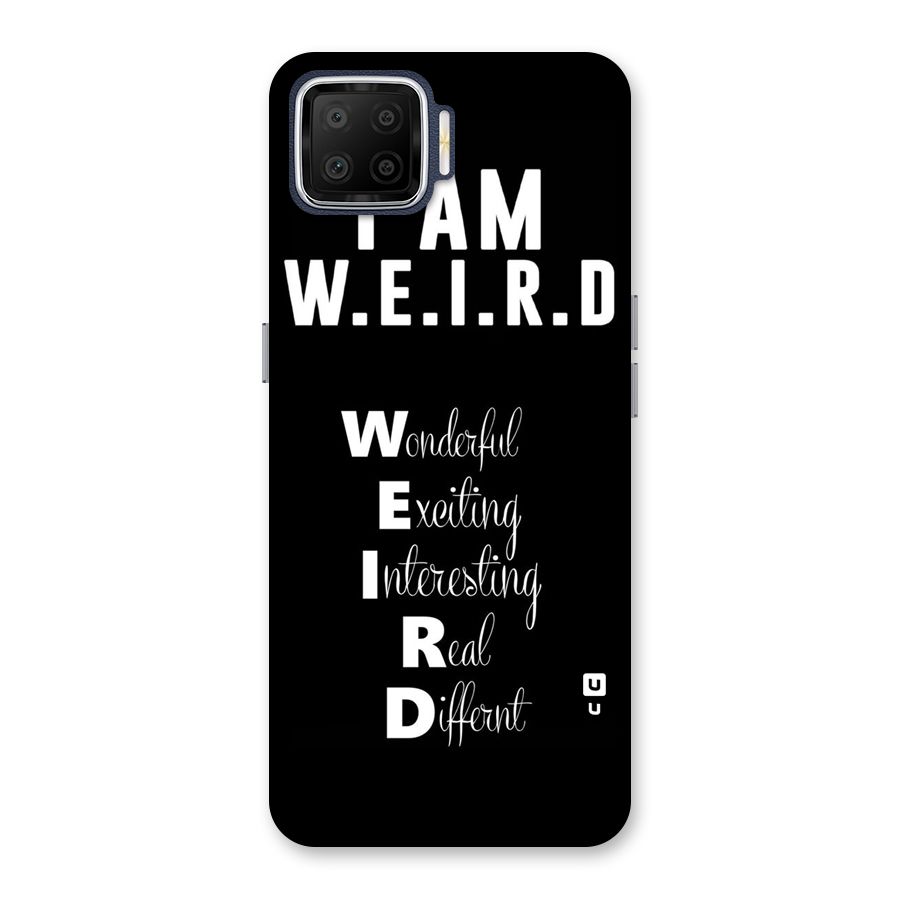 Weird Me Back Case for Oppo F17