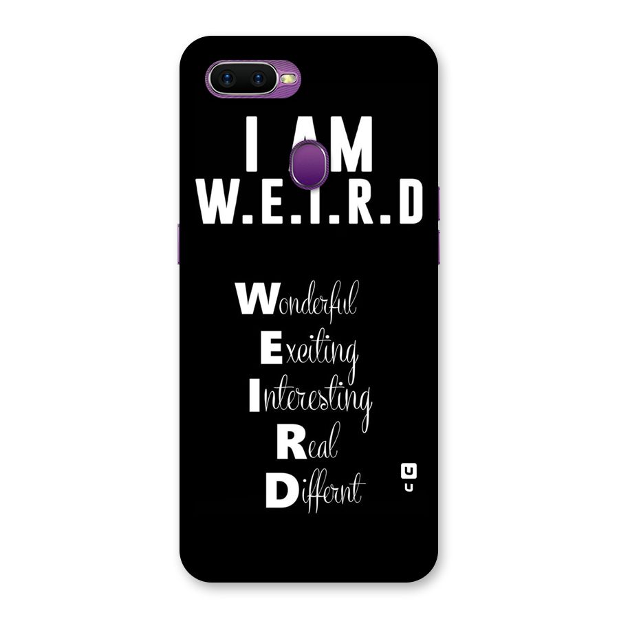 Weird Me Back Case for Oppo F9