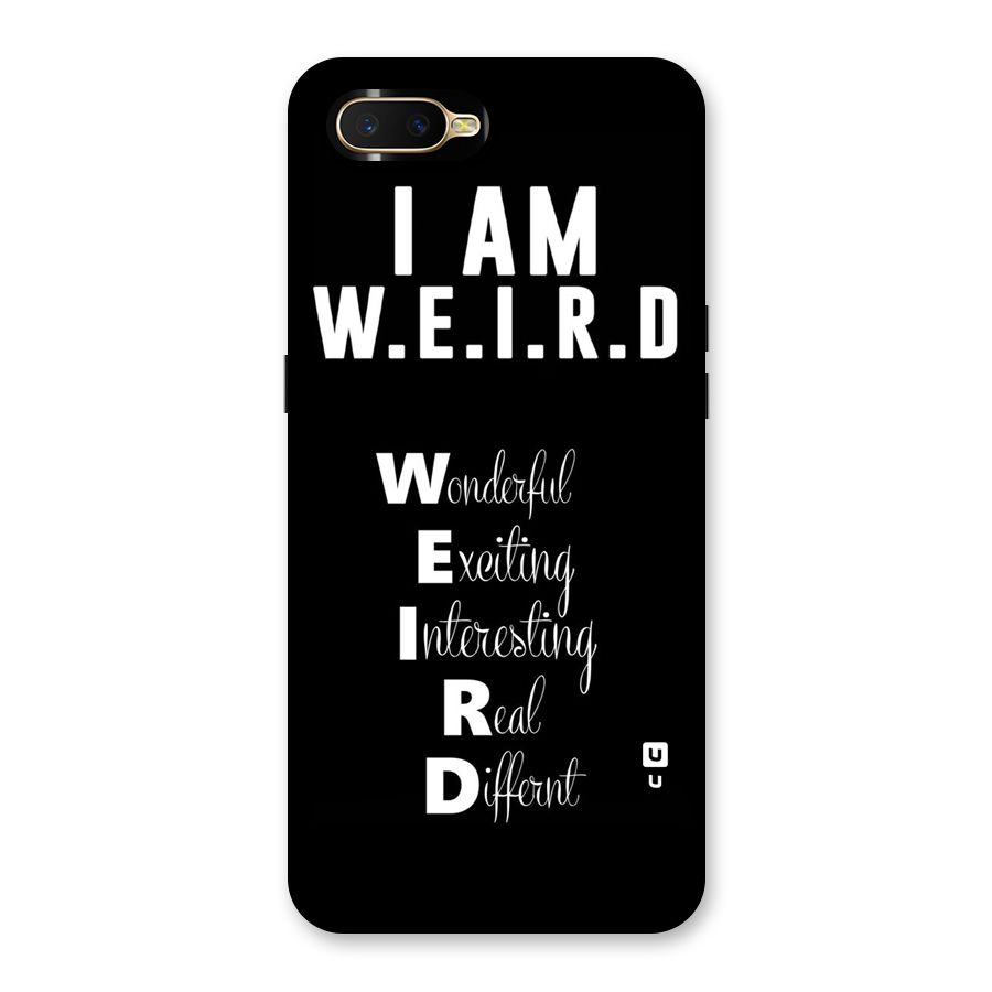 Weird Me Back Case for Oppo K1