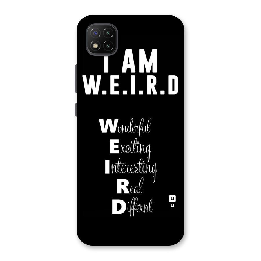 Weird Me Back Case for Poco C3