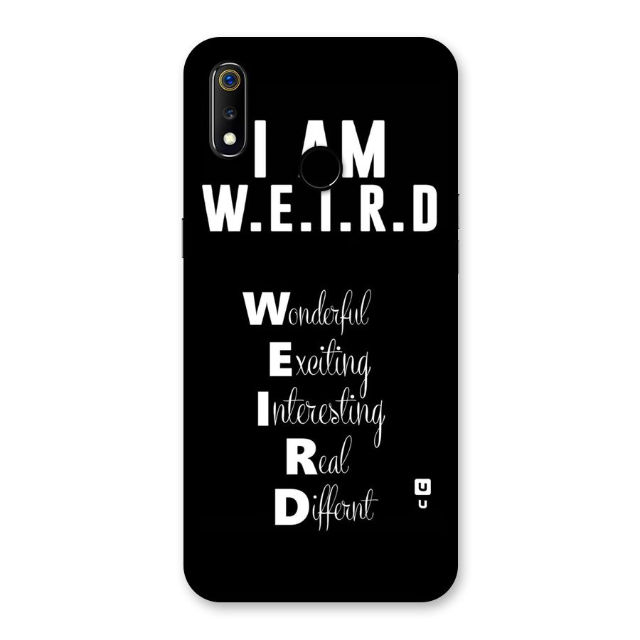 Weird Me Back Case for Realme 3