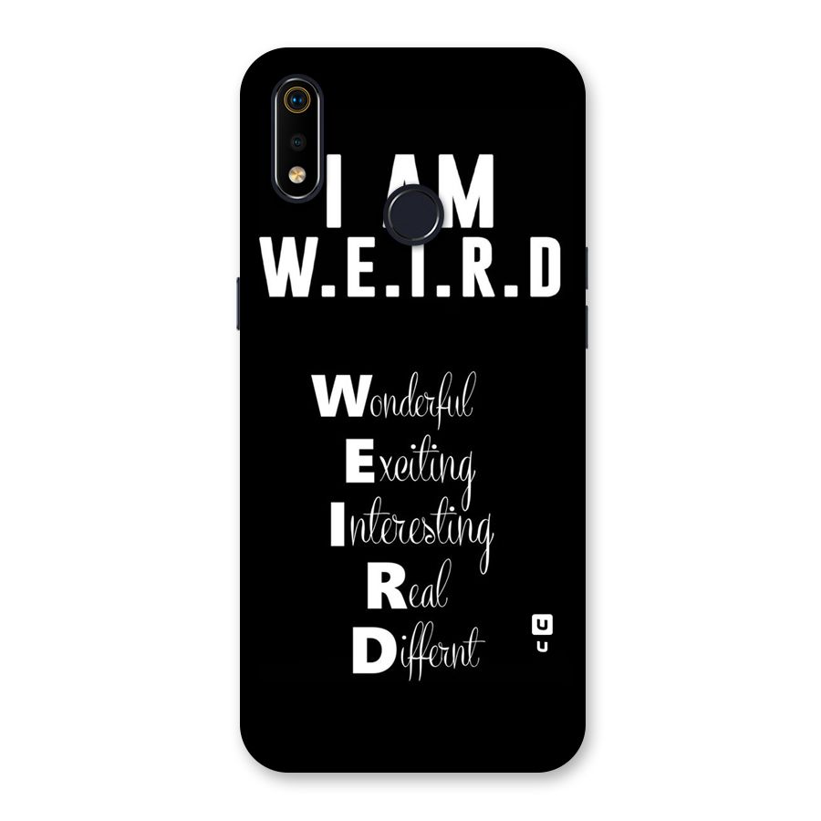 Weird Me Back Case for Realme 3i