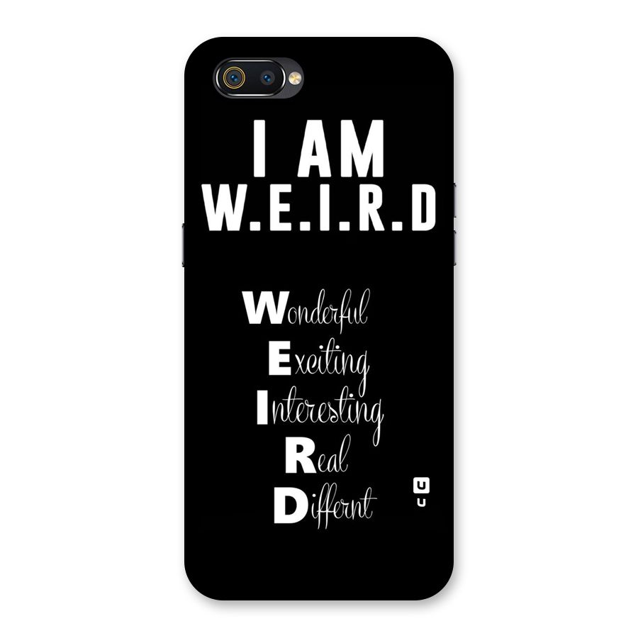 Weird Me Back Case for Realme C2