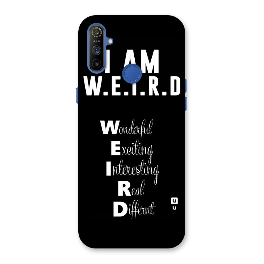 Weird Me Back Case for Realme Narzo 10A