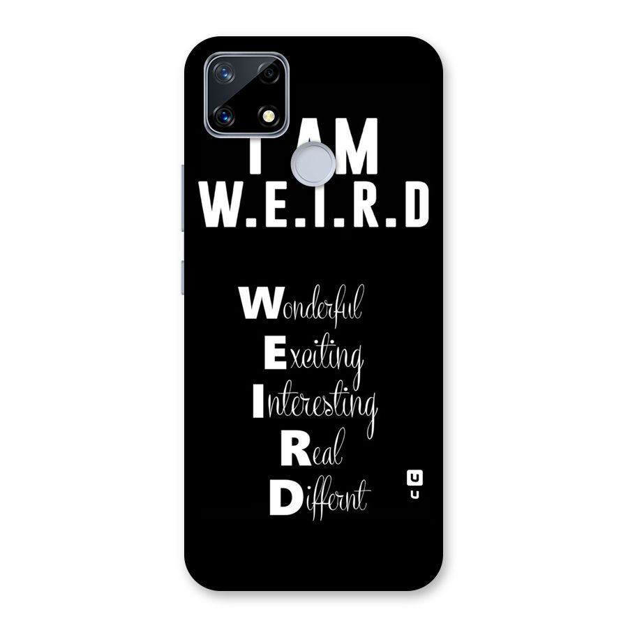 Weird Me Back Case for Realme Narzo 20
