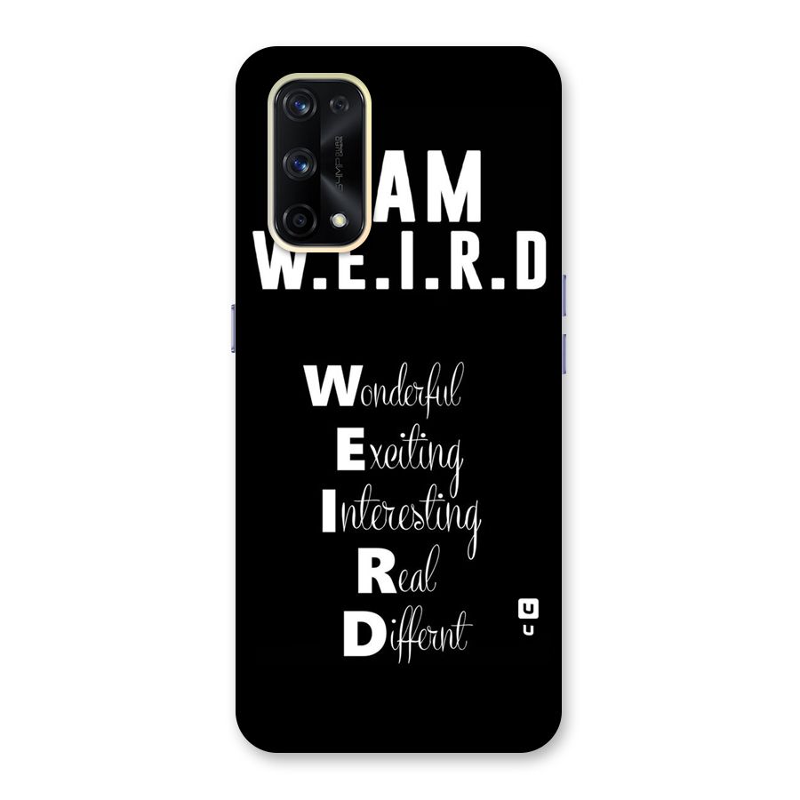 Weird Me Glass Back Case for Realme X7 Pro