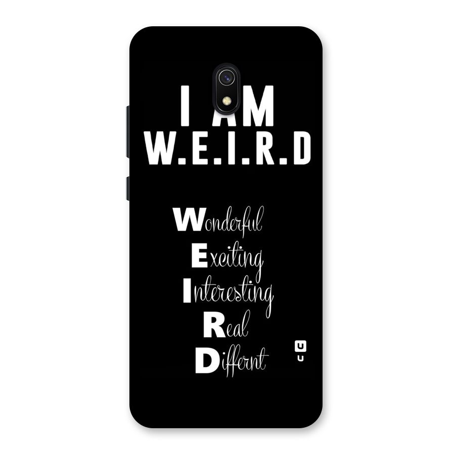 Weird Me Back Case for Redmi 8A