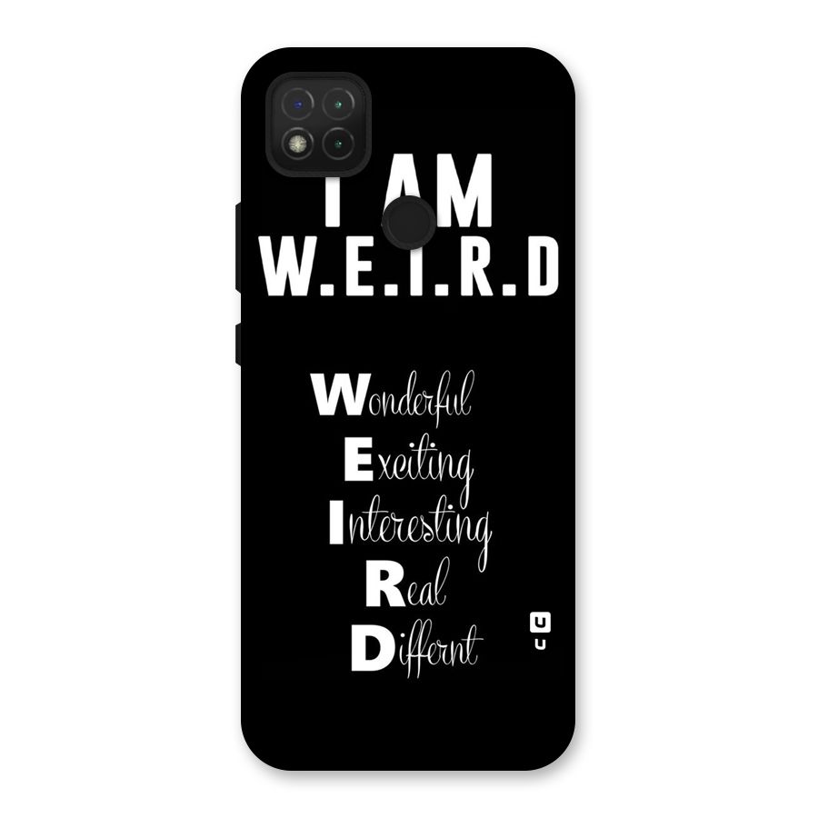 Weird Me Back Case for Redmi 9