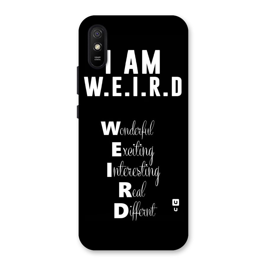 Weird Me Back Case for Redmi 9A