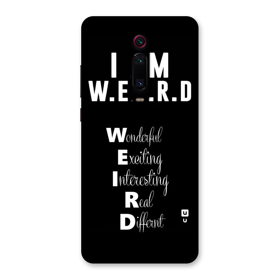 Weird Me Back Case for Redmi K20
