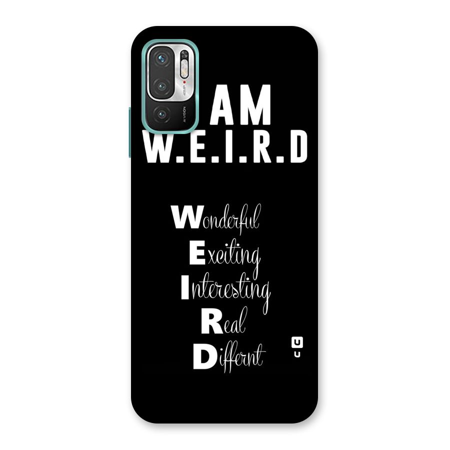 Weird Me Back Case for Redmi Note 10T 5G