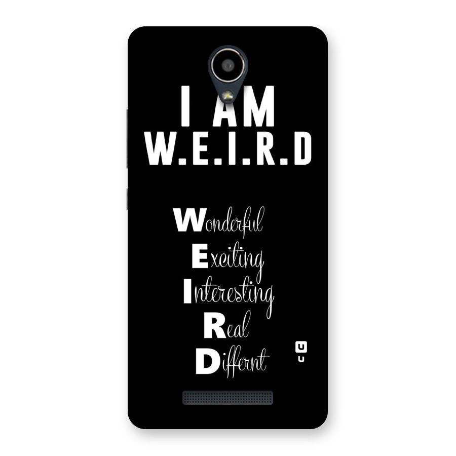 Weird Me Back Case for Redmi Note 2