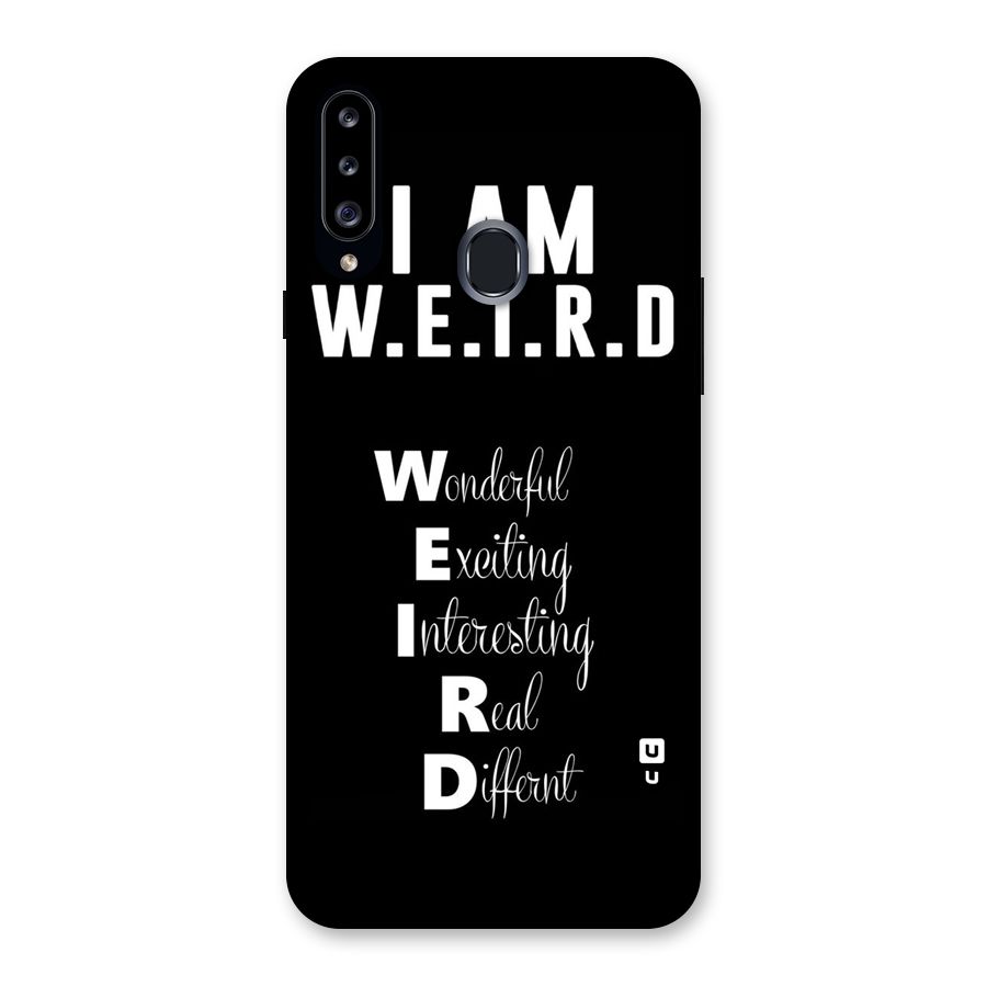 Weird Me Back Case for Samsung Galaxy A20s