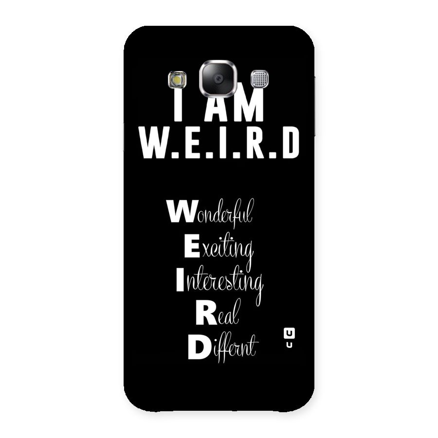 Weird Me Back Case for Samsung Galaxy E5