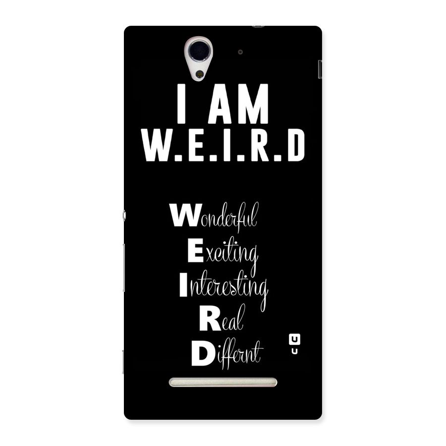 Weird Me Back Case for Sony Xperia C3