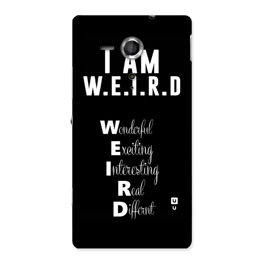 Weird Me Back Case for Sony Xperia SP