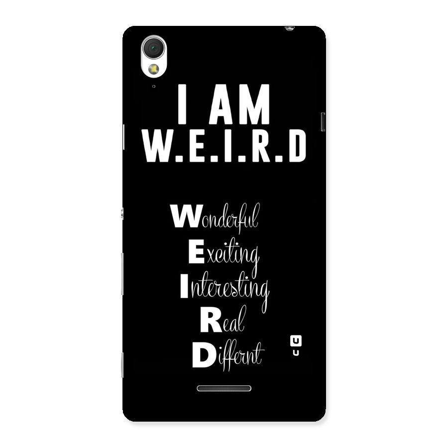 Weird Me Back Case for Sony Xperia T3