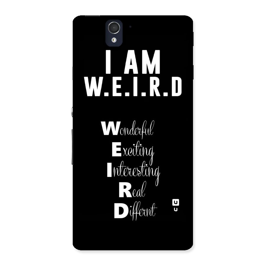 Weird Me Back Case for Sony Xperia Z