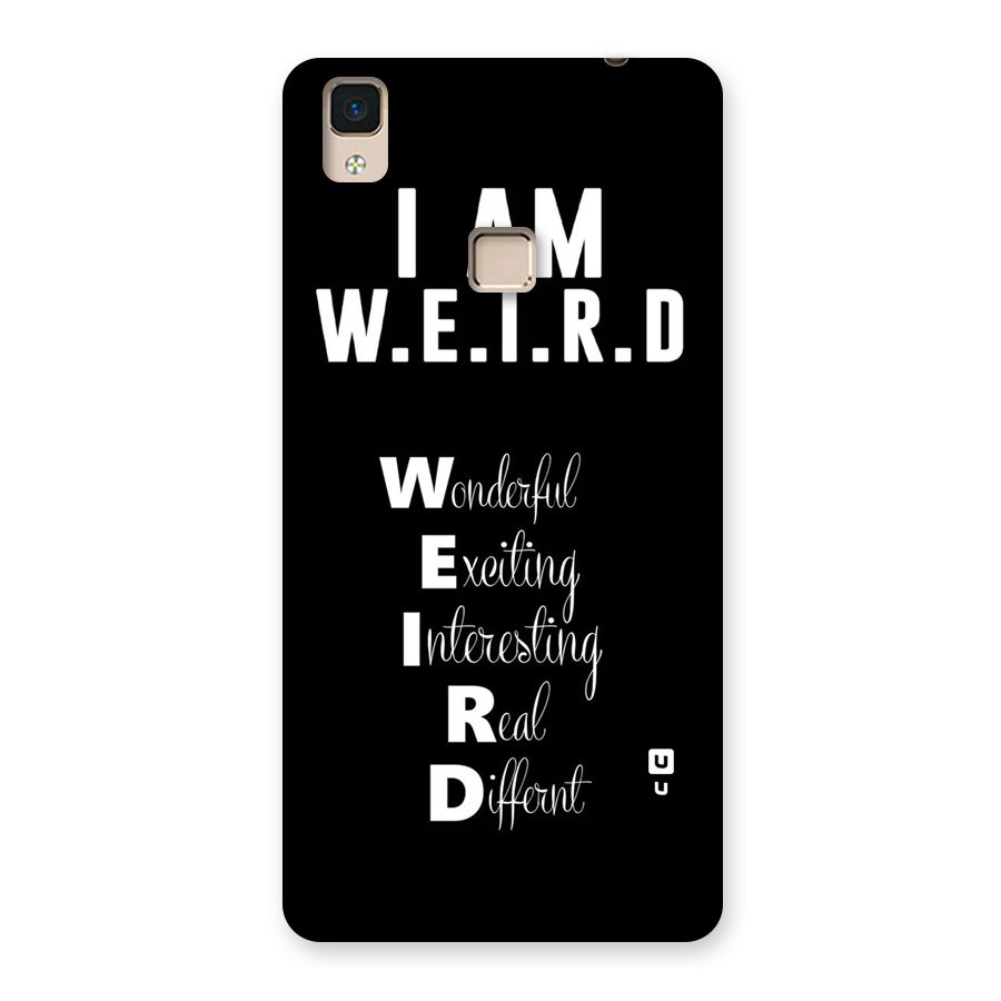 Weird Me Back Case for V3 Max