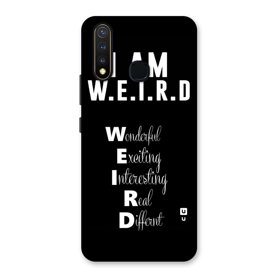 Weird Me Back Case for Vivo U20