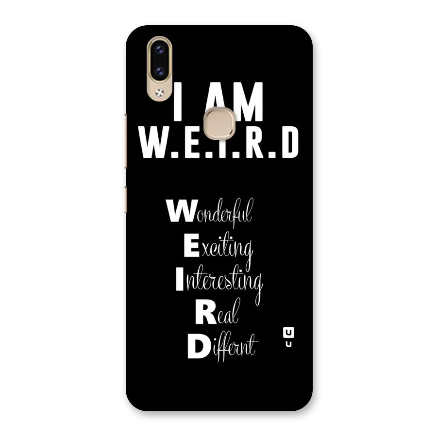 Weird Me Back Case for Vivo V9