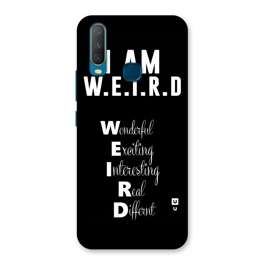 Weird Me Back Case for Vivo Y17