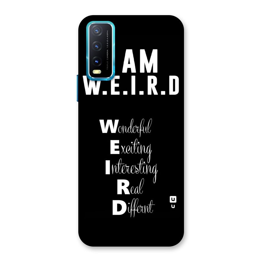Weird Me Back Case for Vivo Y20