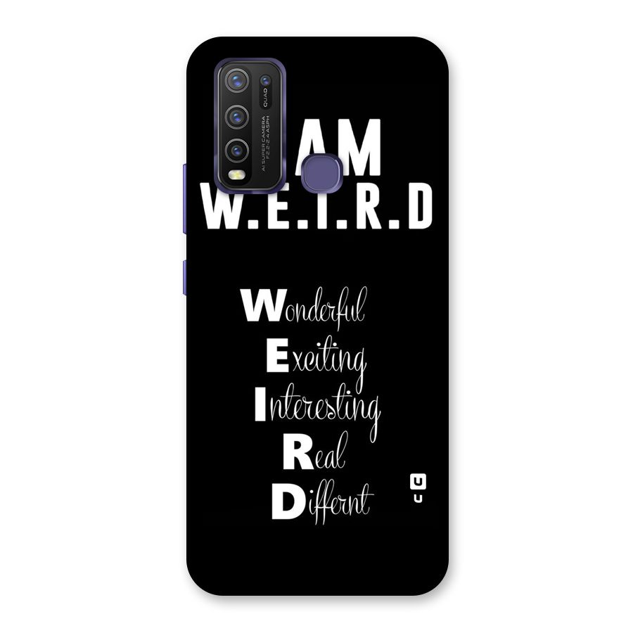 Weird Me Back Case for Vivo Y50