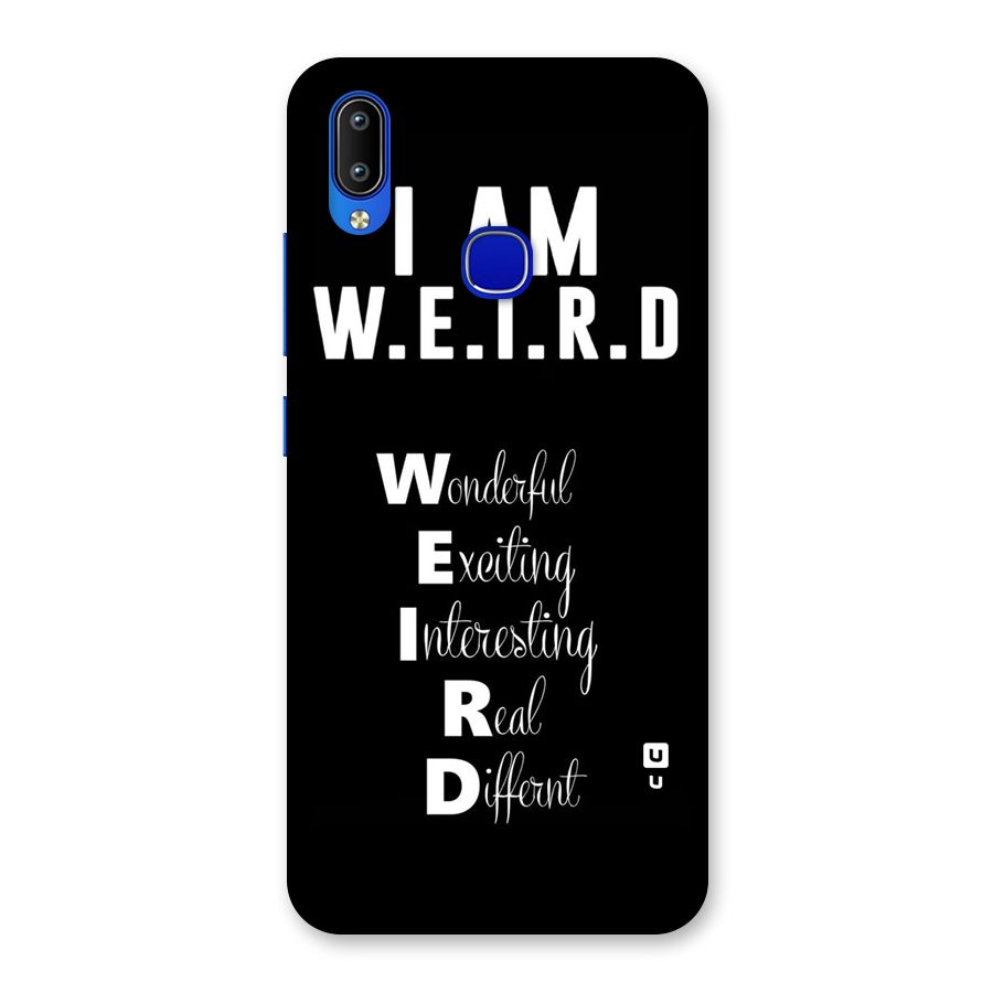 Weird Me Back Case for Vivo Y91