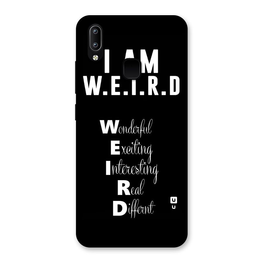 Weird Me Back Case for Vivo Y93
