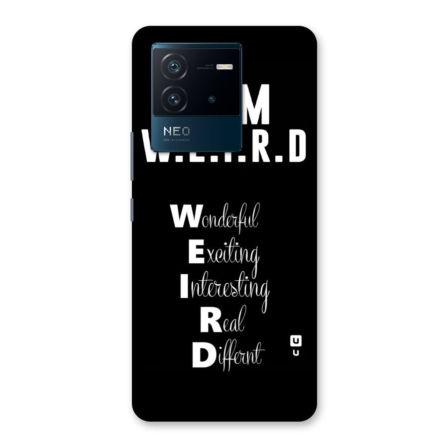 Weird Me Back Case for Vivo iQOO Neo 6 5G