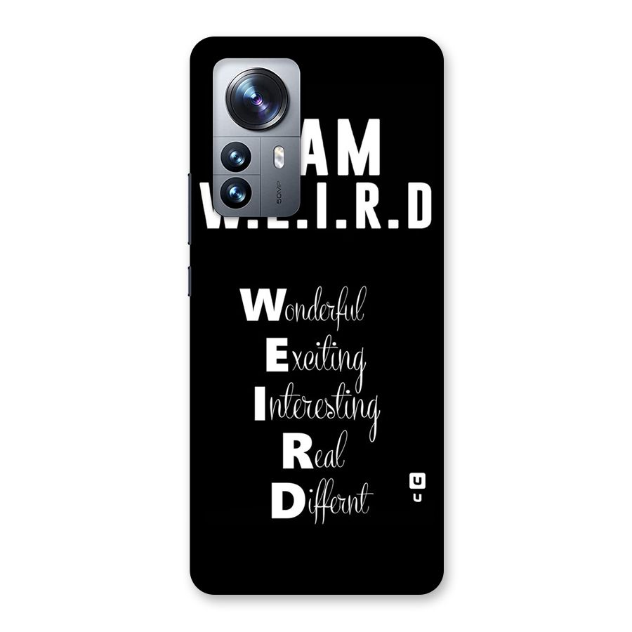 Weird Me Back Case for Xiaomi 12 Pro