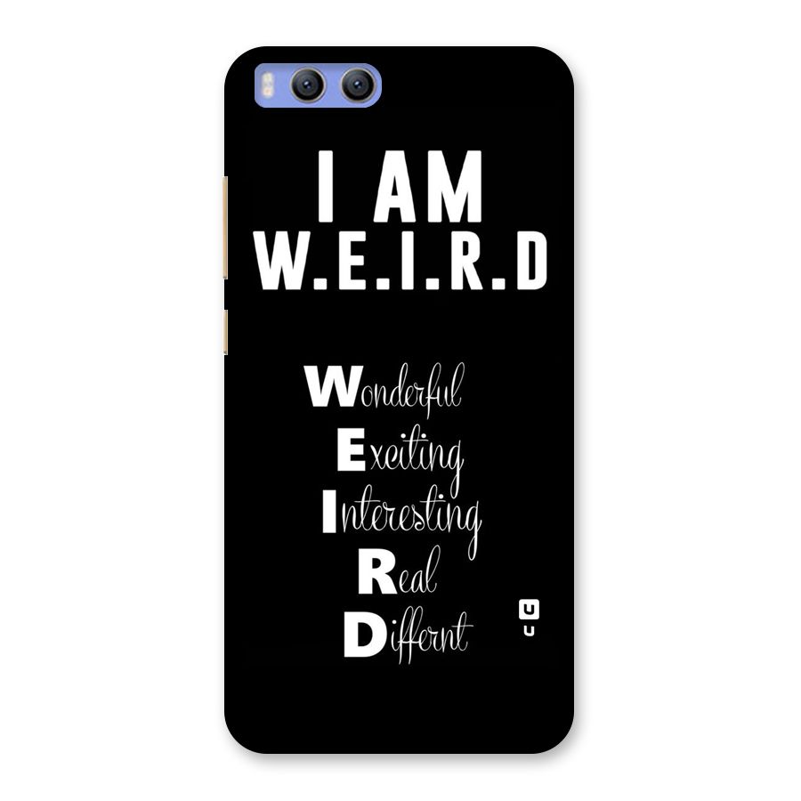 Weird Me Back Case for Xiaomi Mi 6
