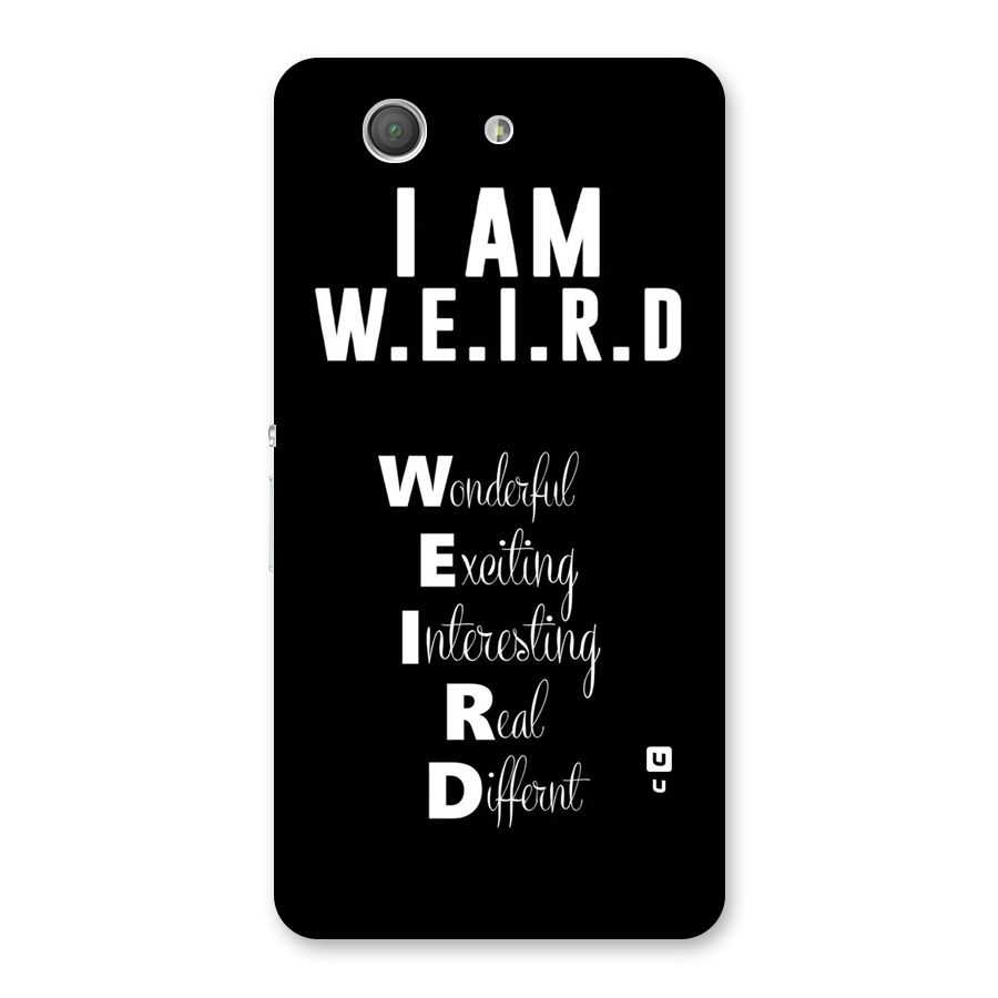 Weird Me Back Case for Xperia Z3 Compact