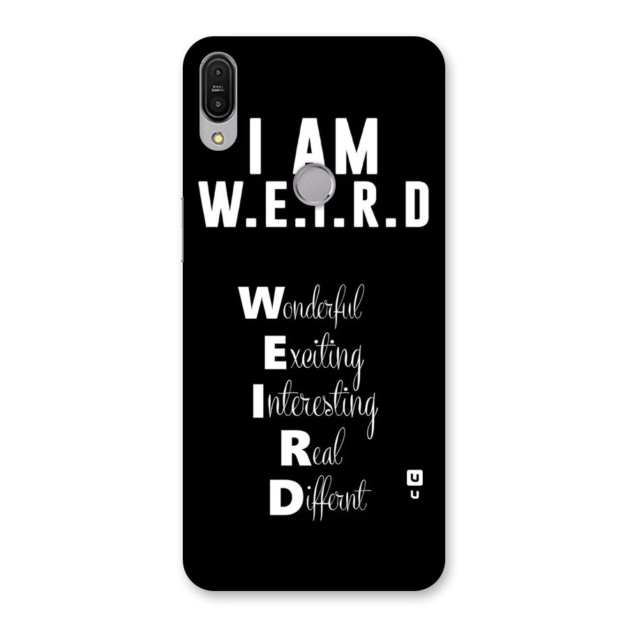 Weird Me Back Case for Zenfone Max Pro M1