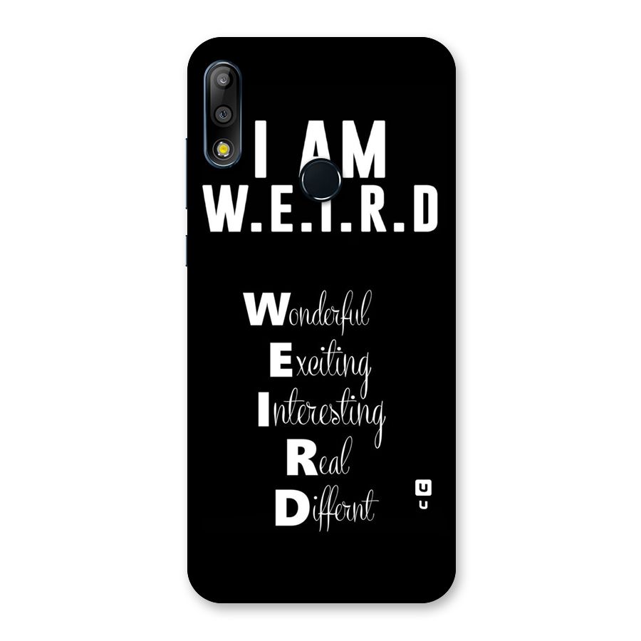 Weird Me Back Case for Zenfone Max Pro M2