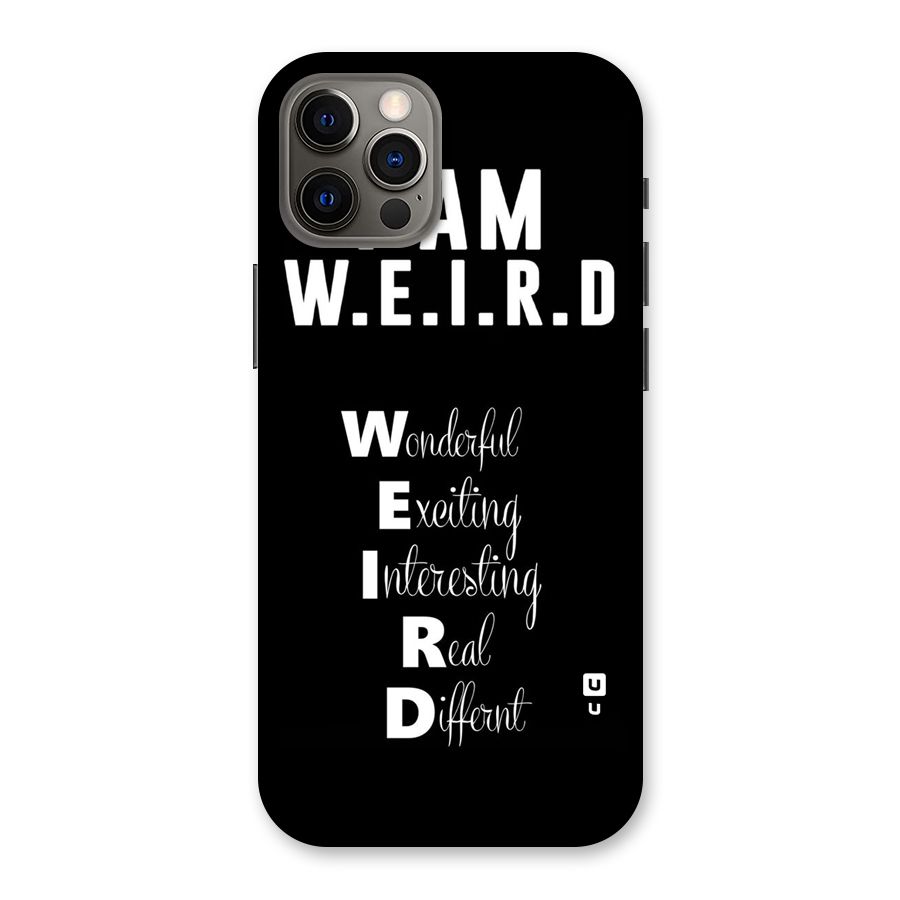 Weird Me Back Case for iPhone 12 Pro