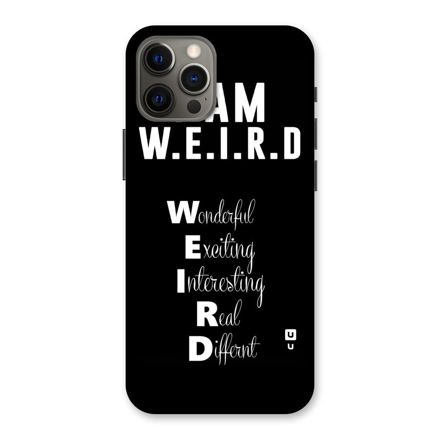 Weird Me Back Case for iPhone 12 Pro Max