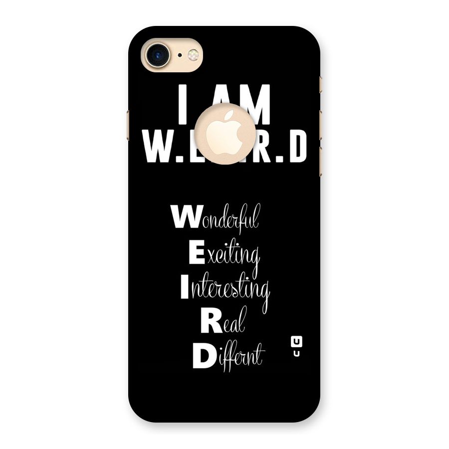 Weird Me Back Case for iPhone 7 Logo Cut