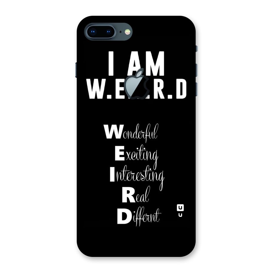 Weird Me Back Case for iPhone 7 Plus Apple Cut