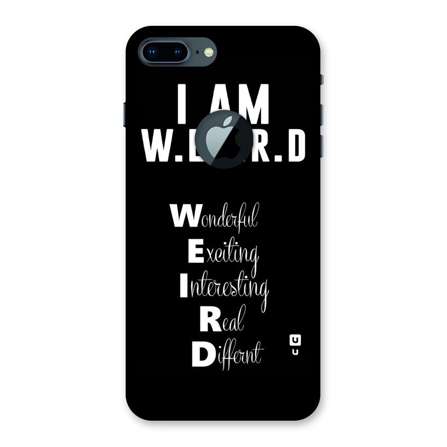 Weird Me Back Case for iPhone 7 Plus Logo Cut