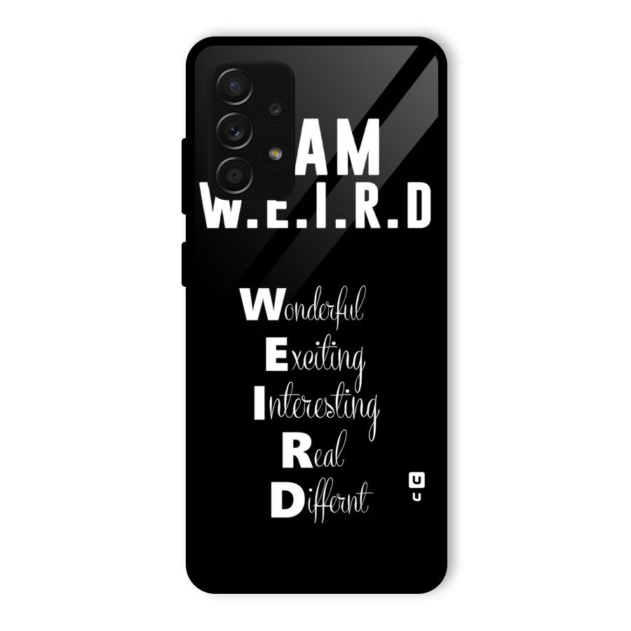 Weird Me Glass Back Case for Galaxy A53 5G